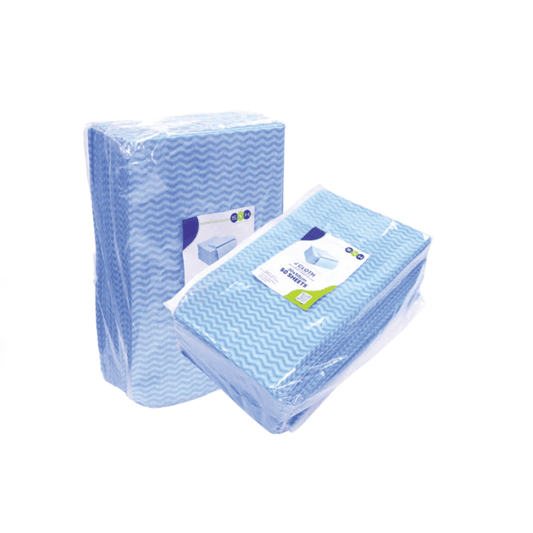 J Cloth Sheet 30x50cm Blue 50 Pieces Soft Absorbent - SNH Packing