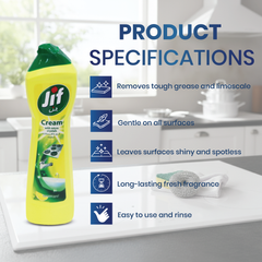 Jif Cleaning Cream – Multipurpose Kitchen & Bathroom Cleaner | Powerful Stain Remover