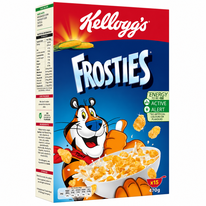 Kellogg's Frosties 470G Sweet Frosted Corn Flakes Cereal