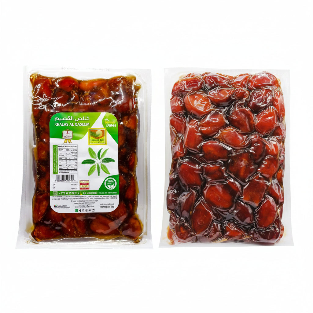 Khalas Al Qassim Vacuum Dates Saudi Dates 1KG