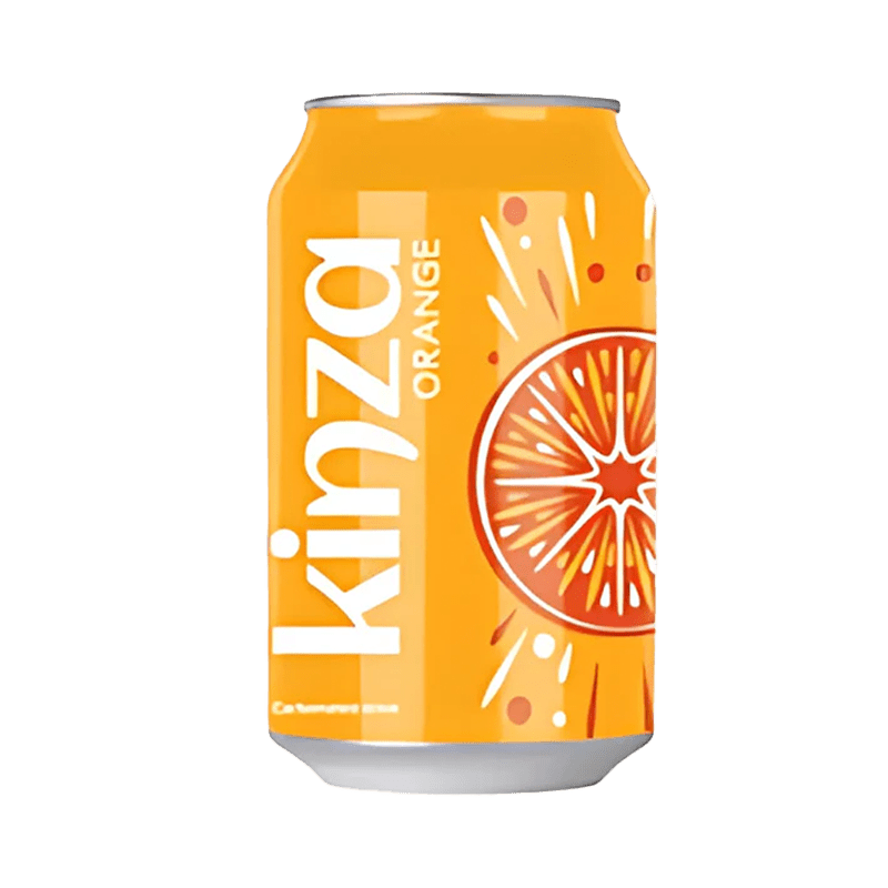 Kinza Orange 300ml Soft Drink – 24 Tin Pack - SNH Packing