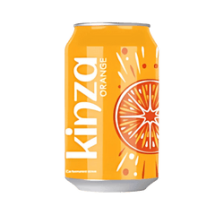 Kinza Orange 300ml Soft Drink – 24 Tin Pack - SNH Packing