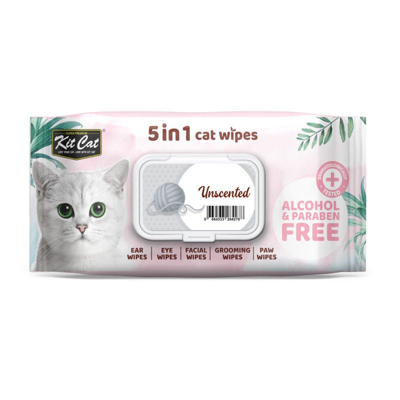 Kit Cat 5 - in - 1 Cat Wipes Unscented - SNH Packing