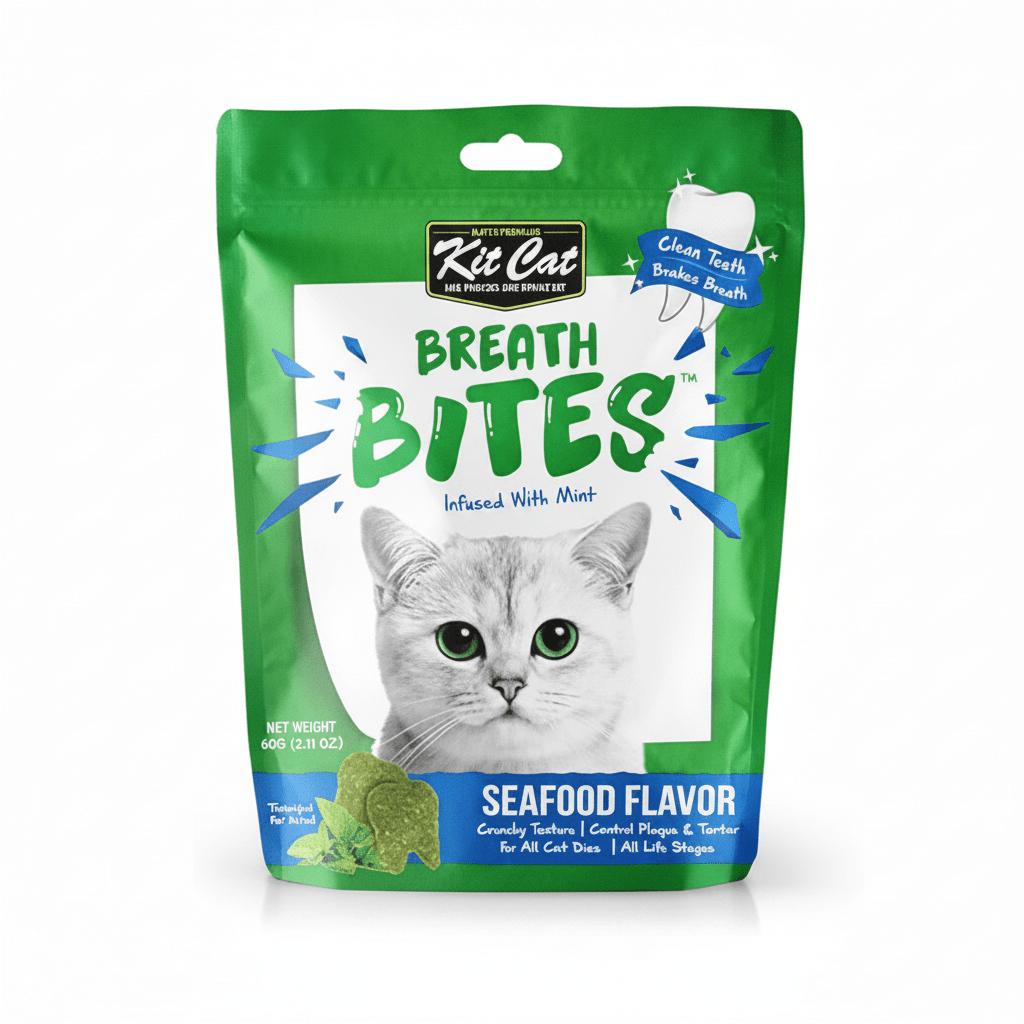 Kit Cat Breath Bites Seafoods Flavor 60g - SNH Packing