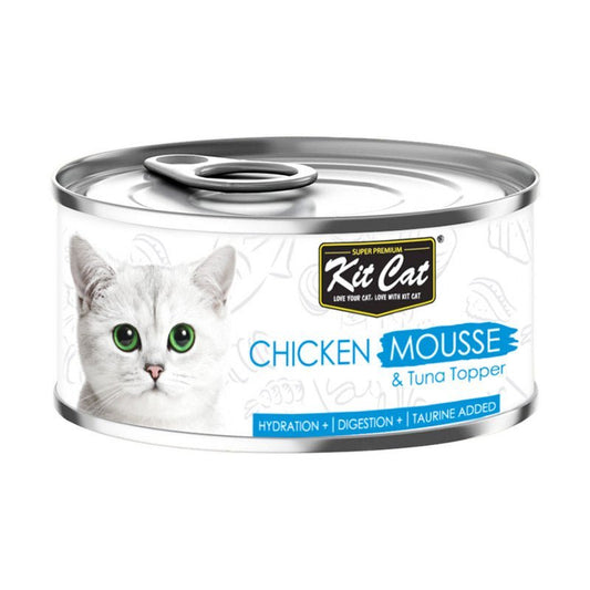 Kit Cat Chicken Mousse with Tuna Topper 80g - SNH Packing