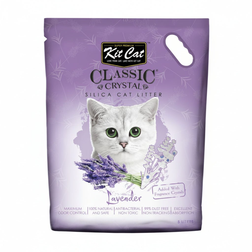 Kit Cat Classic Crystal Cat Litter â€“ Lavender (5 Litres) - SNH Packing