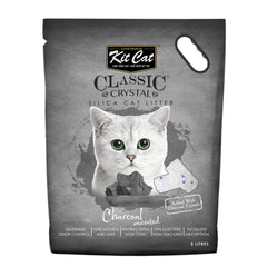 Kit Cat Classic Crystal Cat Litter Charcoal Unscented (5 Litres) - SNH Packing