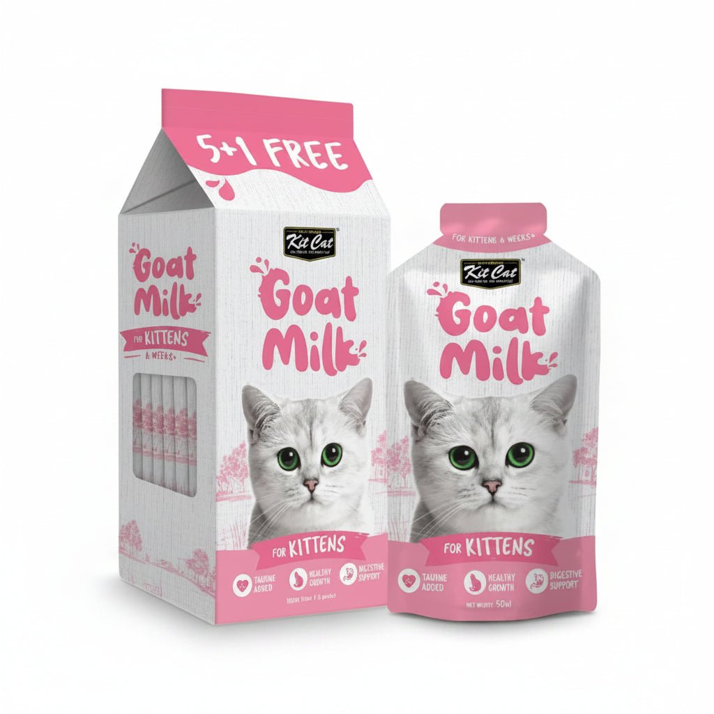 Kit Cat Goat Milk For Kittens 300ml ( 6 X 50ml ) - SNH Packing