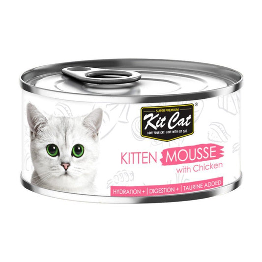 Kit Cat kitten Mousse With Chicken 80g - SNH Packing