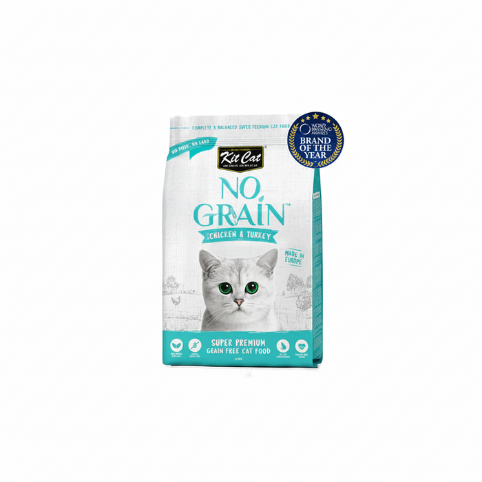 Kit Cat No Grain Chicken & Turkey Super Premium Cat Dry Food 1 KG