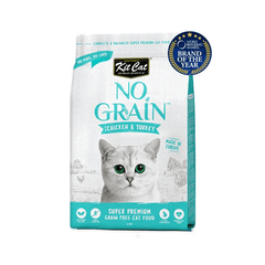 Kit Cat No Grain Chicken & Turkey Super Premium Cat Dry Food 1 KG - SNH Packing