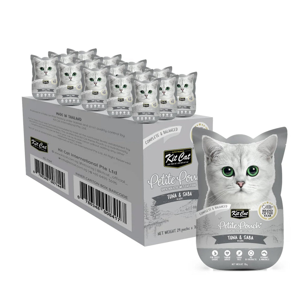 Kit Cat Petite Pouch 70g Tuna & Saba - SNH Packing