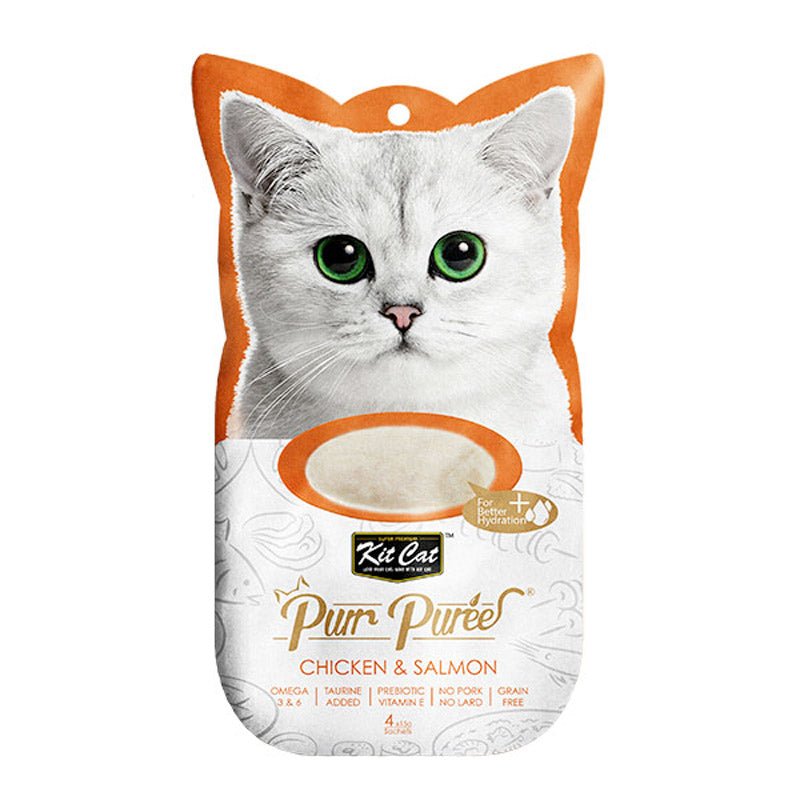 Kit Cat Puree Chicken & Salmon - SNH Packing