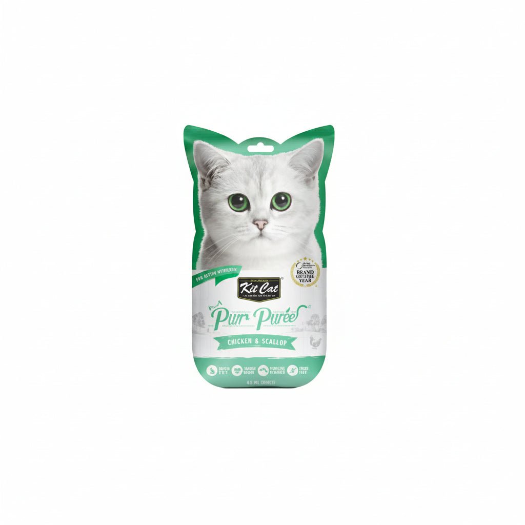 Kit Cat Purr Puree Chicken & Scallop - SNH Packing