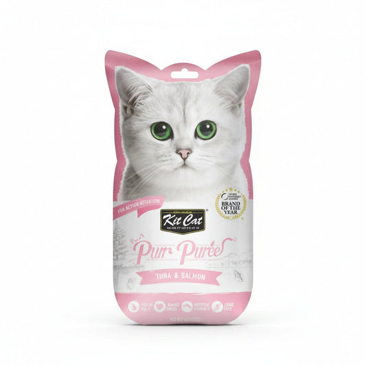 Kit Cat Purr Puree Tuna & Salmon - SNH Packing