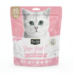 Kit Cat Purr Puree Tuna & Salmon (40 Sachets Value Pack) - SNH Packing