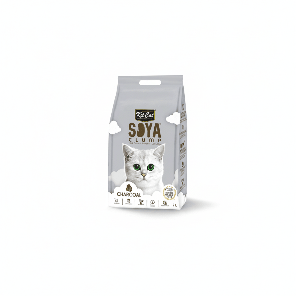 Kit Cat SoyaClump Soyabean Litter Charcoal 7L - SNH Packing