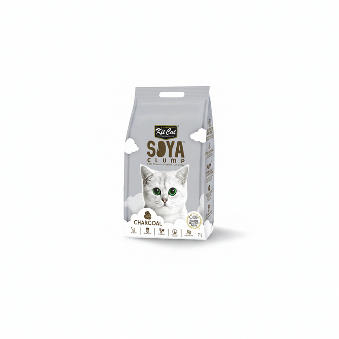 Kit Cat SoyaClump Soyabean Litter Charcoal 7L