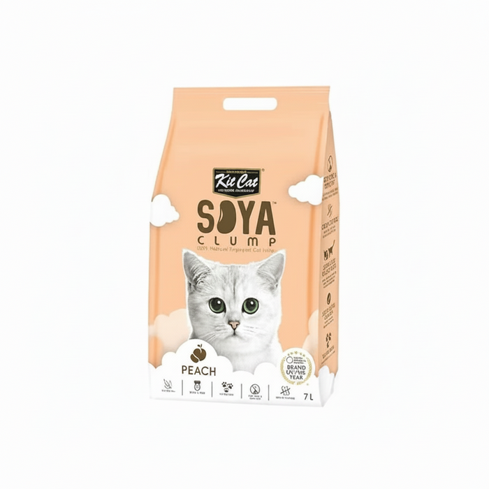 Kit Cat SoyaClump Soyabean Litter Peach 7L