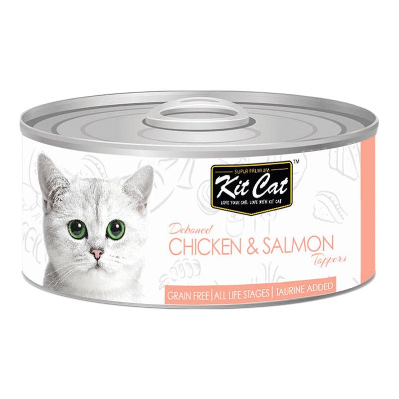 Kit Cat - tin - Chicken & Salmon Toppers 80g - SNH Packing