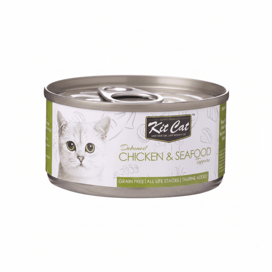 Kit Cat-tin- Chicken & Seafood Toppers 80g - SNH Packing
