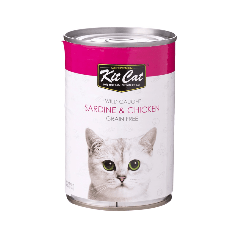 Kit Cat Wild Caught Sardine & Chicken 400grm - SNH Packing