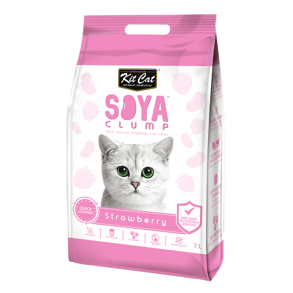 Kit Cat SoyaClump Soybean Litter Strawberry 7L