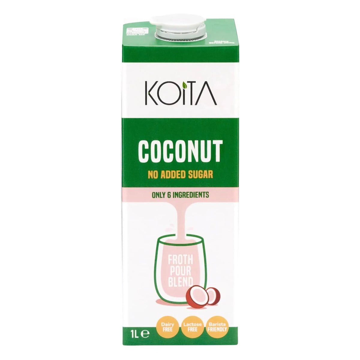 Koita Plant Based Coconut Milk (No Added Sugar) 1LTR - SNH Packing