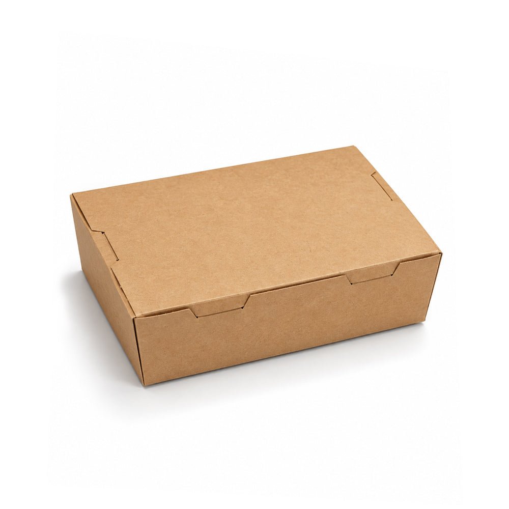 Kraft Lunch Box Brown No Window 120mm to 195mm - SNH Packing