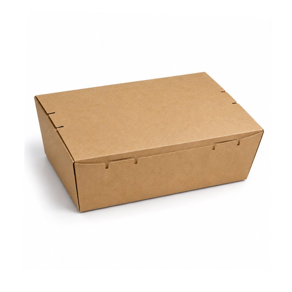 Kraft Lunch Box Brown No Window 120mm to 195mm - SNH Packing