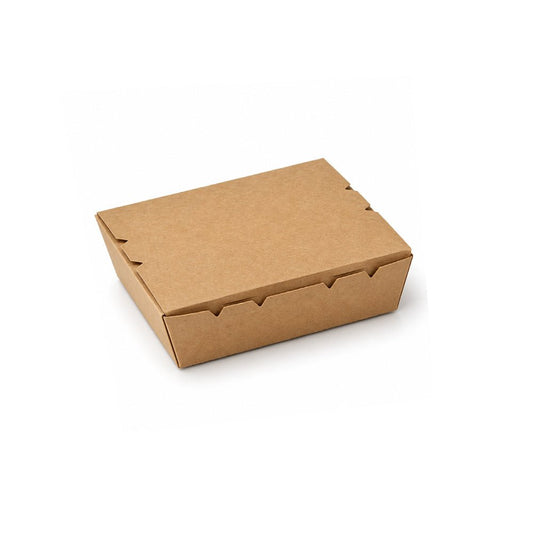 Kraft Lunch Box Brown No Window 120mm to 195mm - SNH Packing