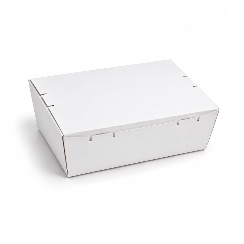 Kraft Lunch Box Without Window White Paperboard Takeaway Packaging - SNH Packing