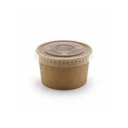 Kraft Paper Portion Cups with Lids
