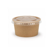 Kraft Paper Portion Cups with Lids
