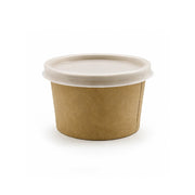 Kraft Paper Portion Cups with Lids
