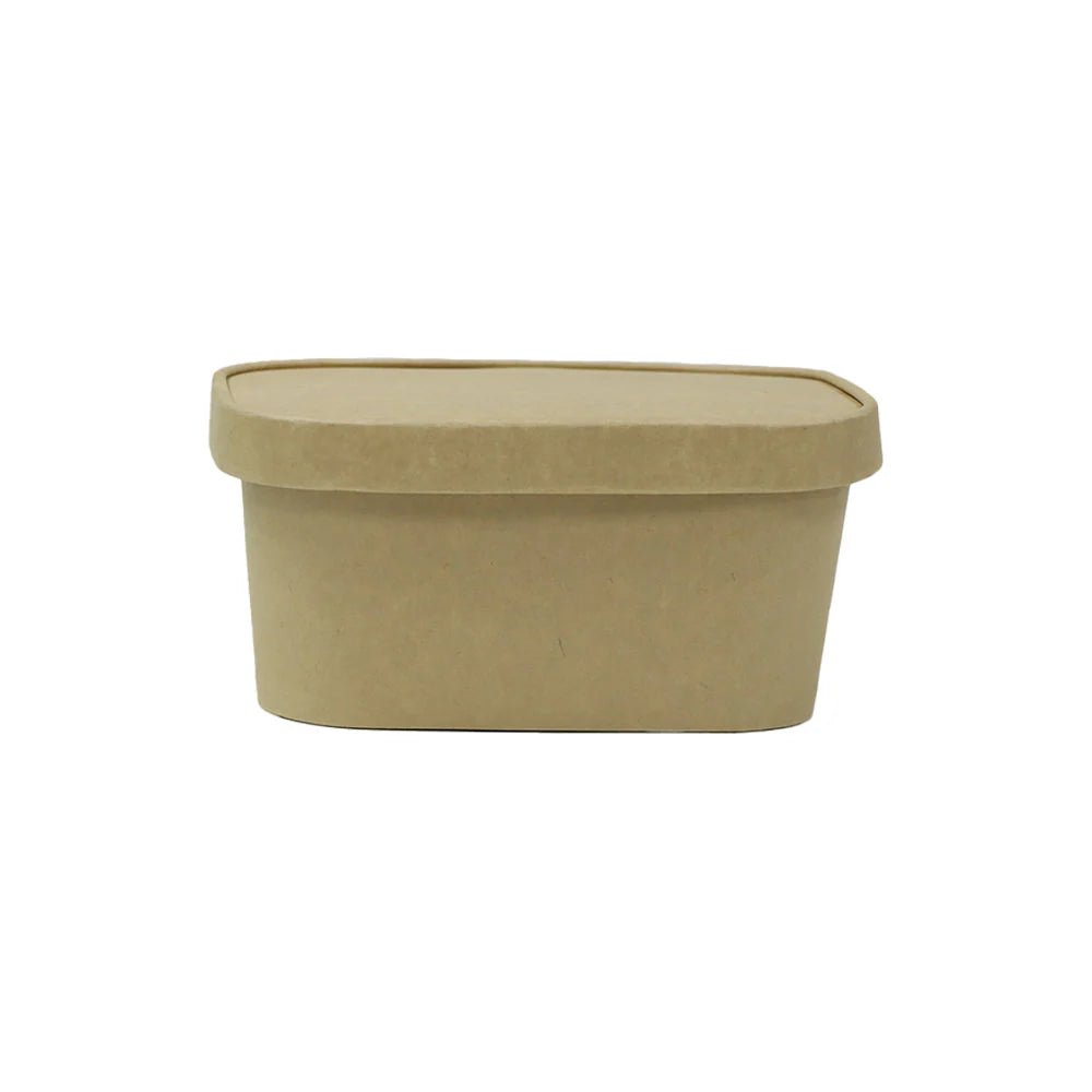 Kraft Rectangular Paper Containers – Takeaway & Food Packaging - SNH Packing
