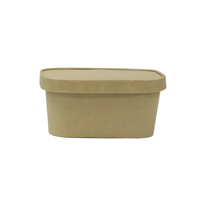 Kraft Rectangular Paper Containers 500ml to 1000ml