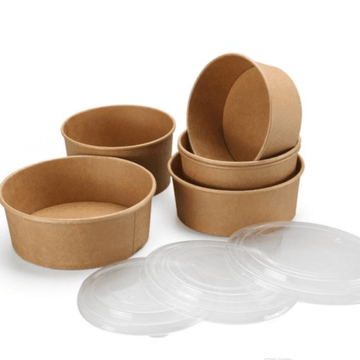 Brown Round Containers