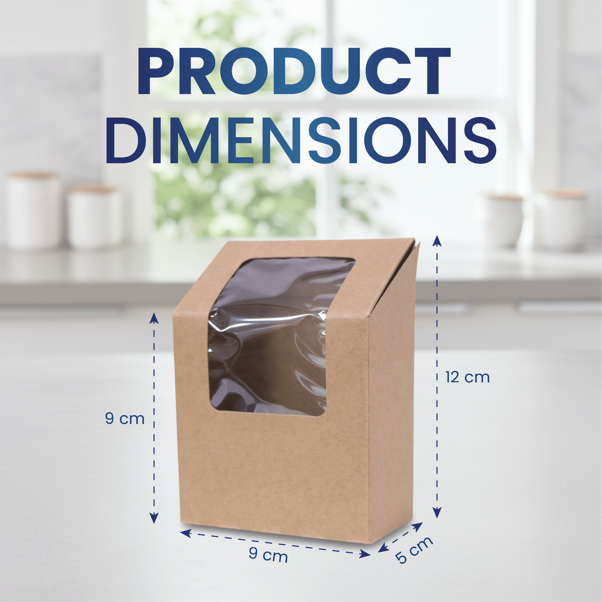 Kraft Wrap Box with Window | Bakery & Takeaway Packaging - SNH Packing