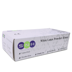 Latex Gloves – Powder - Free Disposable Gloves 100 PCS PKT - SNH Packing