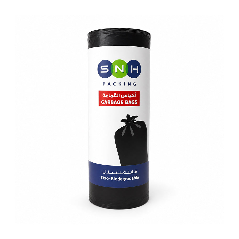 SNH Packing LDPE Garbage Bags Black 90 Microns 18KG