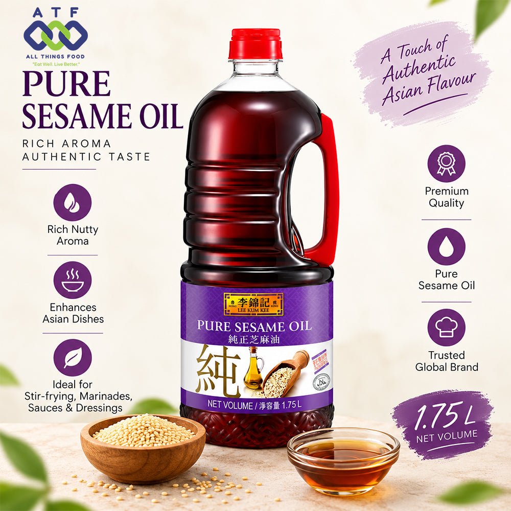 Lee Kum Kee Pure Sesame Oil 1.75L Premium Asian Cooking Oil - SNH Packing