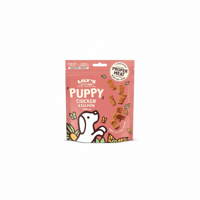 Lily's Kitchen Chicken and Salmon Nibbles Puppy Treats (70g)