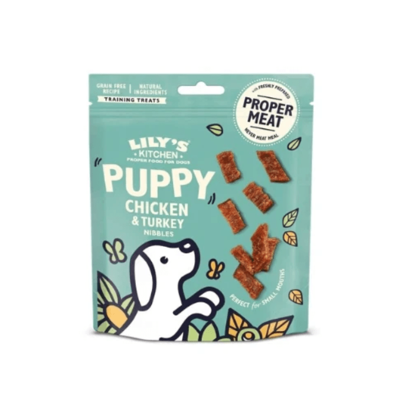 Lily's Kitchen Chicken & Turkey Nibbles Puppy Treats 70G - SNH Packing
