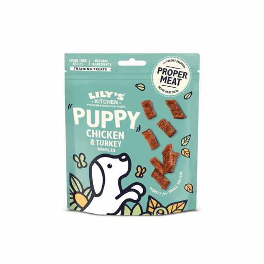 Lily's Kitchen Chicken & Turkey Nibbles Puppy Treats 70G - SNH Packing