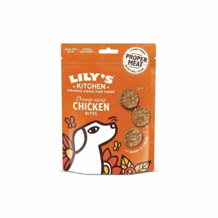 Lily's Kitchen Chomp-Away Chicken Bites Dog Treats 70G