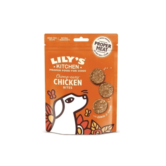 Lily's Kitchen Chomp - Away Chicken Bites Dog Treats 70G - SNH Packing