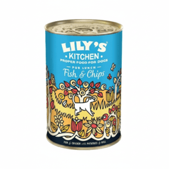 Lily's Kitchen Fish & Chips Wet Dog Food 400g - SNH Packing