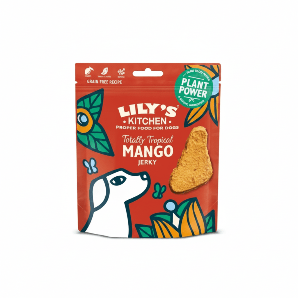 Lily's Kitchen Totally Tropical Mango Jerky Dog Treats 70G - SNH Packing