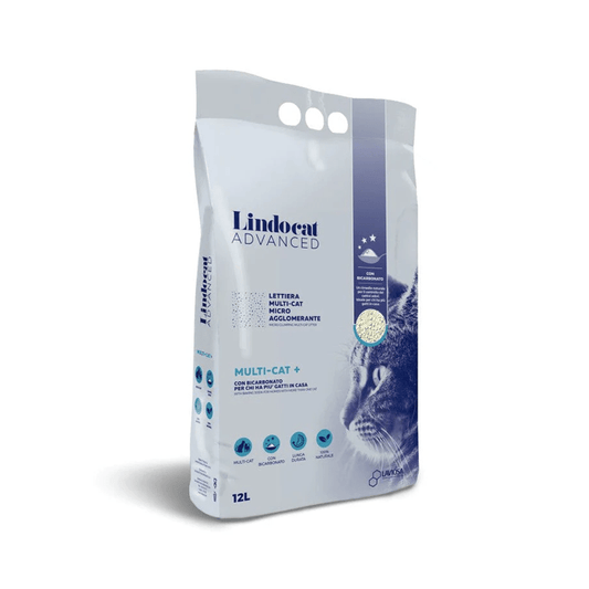 LindoCat White Bentonite Advanced Multi - Cat + (Fragrance - free) 12 L - SNH Packing